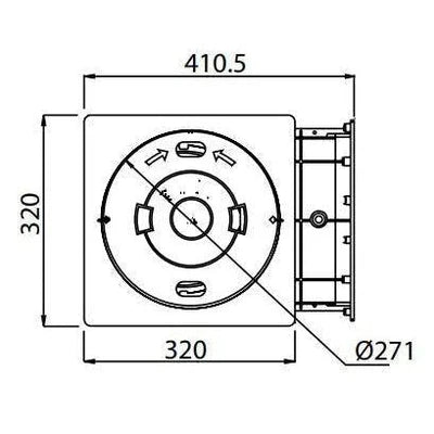 Waterco Paramount SP5000 Extended Throat Skimmer Box - Fibreglass / Square Rim Waterco Paramount SP5000 Extended Throat Skimmer Box - Fibreglass / Square Rim